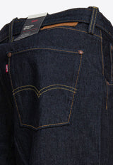 Twisted Baggy Wide-Leg Jeans