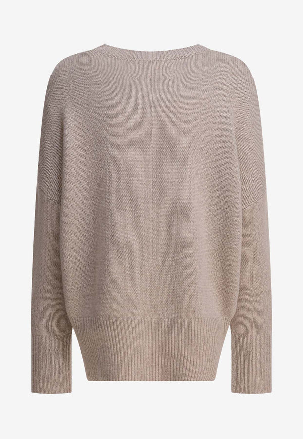 Lisa Yang Mila Cashmere Sweater Beige 201726SA_82840