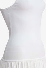 Loulou de Saison Jada Sleeveless Maxi Dress White JADAIVORY_81589