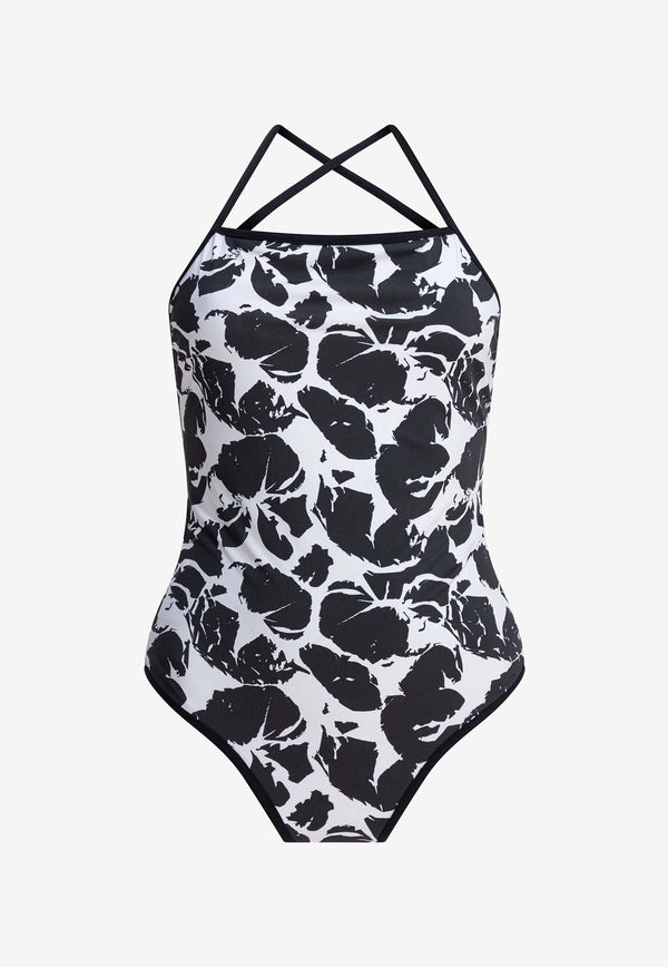 Loulou de Saison Korkem One-Piece Printed Swimsuit Monochrome KORKEMBLACK/IVORY_82168