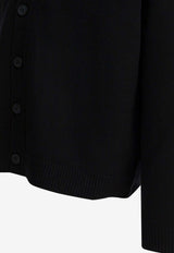 Maison Kitsuné Wool Buttoned Cardigan Black