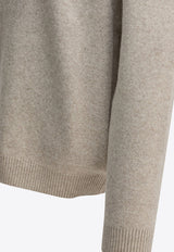 Maison Kitsuné Embroidered Fox Wool Sweater Beige PM00817KT11800335_0ed25bf9-5741-4ca6-bd34-2024bb103eb9