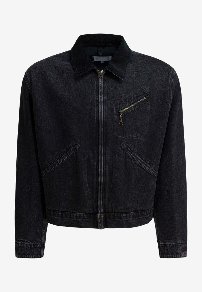 Maison Margiela Zip-Up Denim Jacket Black S50AM0650M30040961_b2567806-cb46-47b8-a0ac-065328adef99