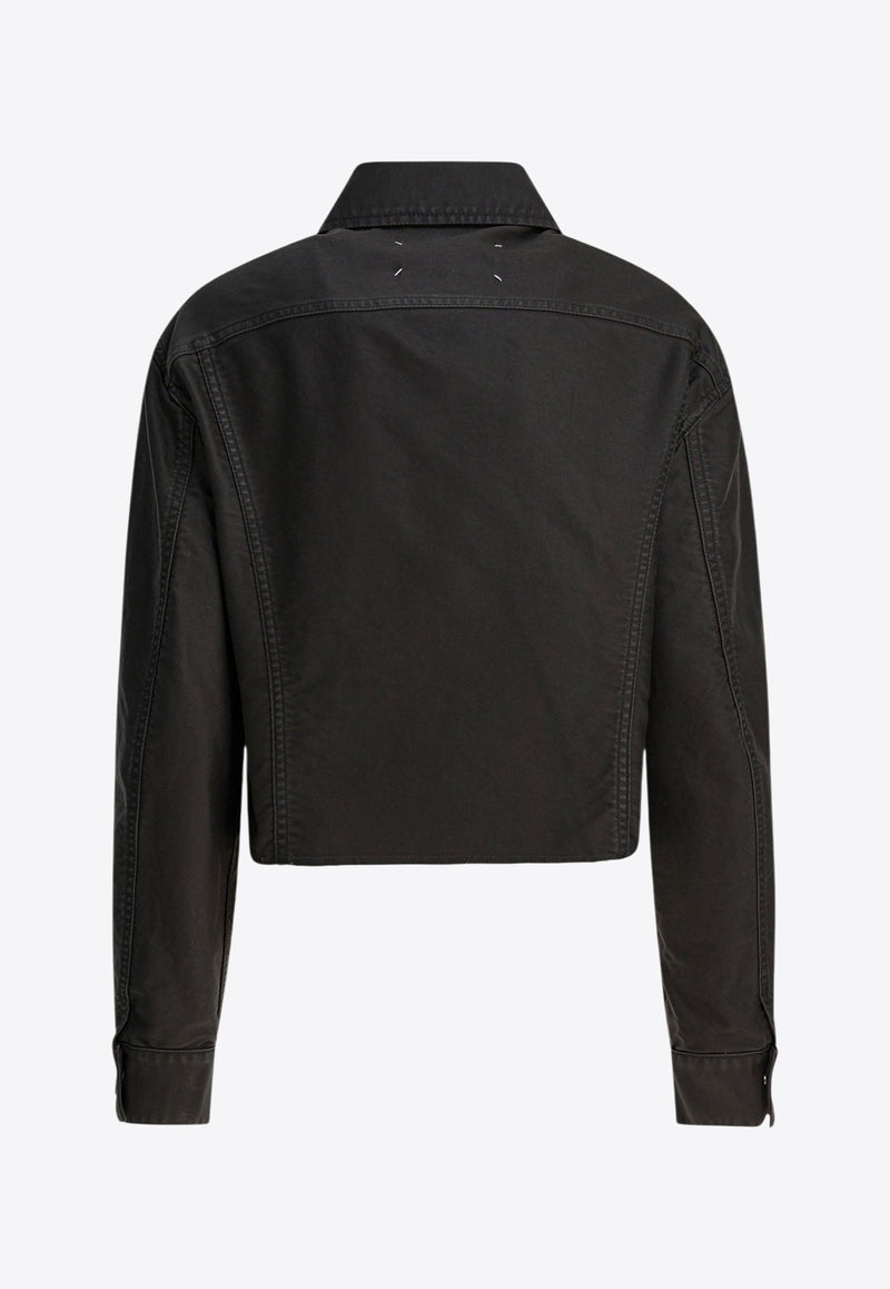 MM6 Maison Margiela Four-Stitch Denim Jacket Black S51AM0507M35539855_5dcf240e-b51c-4eb1-aca7-e87548b54a63