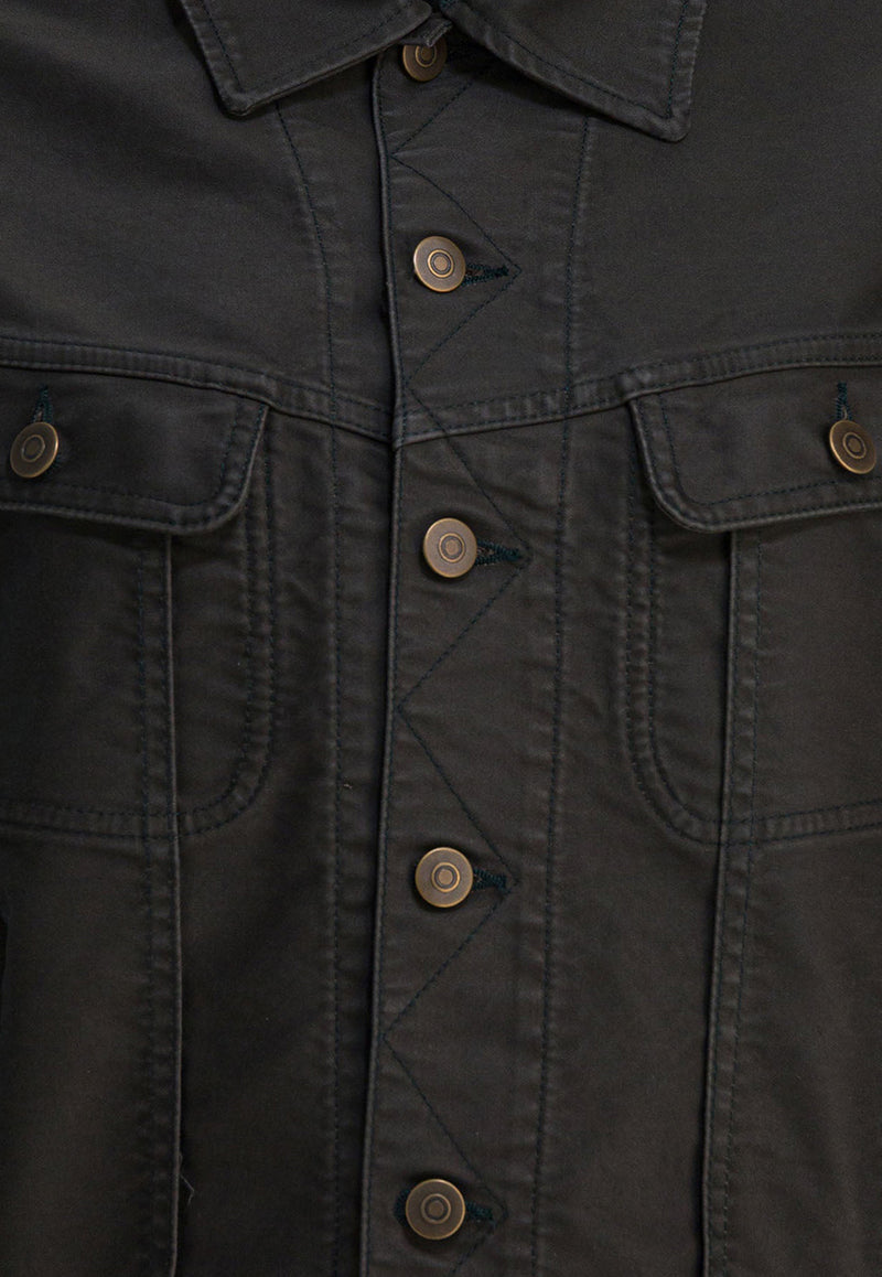 MM6 Maison Margiela Four-Stitch Denim Jacket Black S51AM0507M35539855_5dcf240e-b51c-4eb1-aca7-e87548b54a63