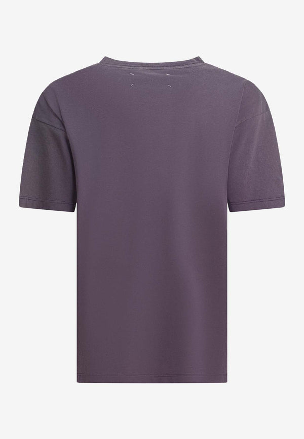 Maison Margiela Reverse Logo Print T-shirt Purple S51GC0526S20079969_56290839-d225-4c15-a516-1a00153b9e48