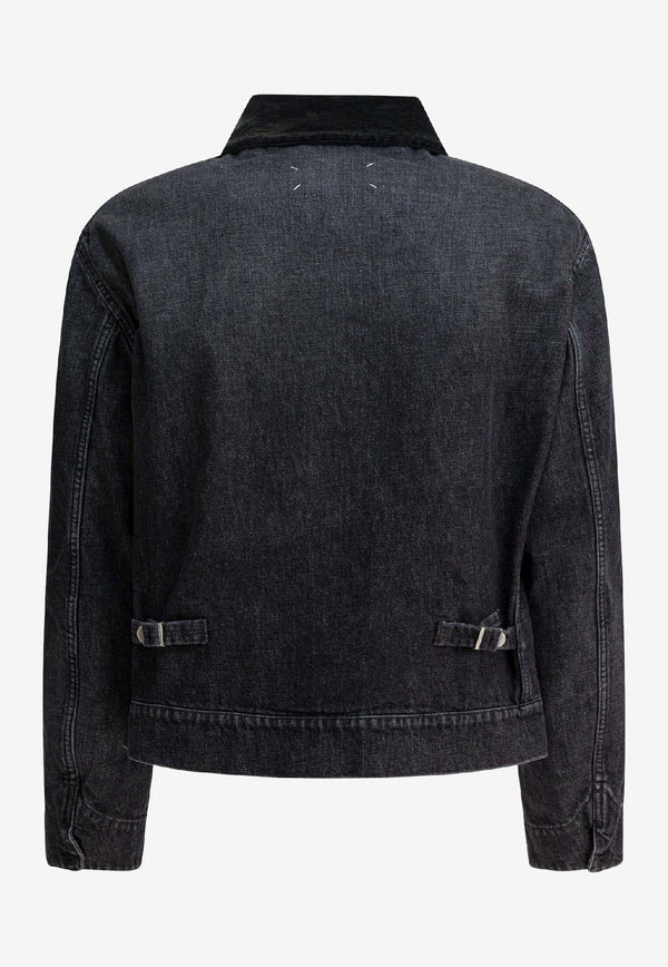 Maison Margiela Zip-Up Denim Jacket Black S67AM0107M30036962_dd4ccd53-3079-4998-93f2-22391c223727