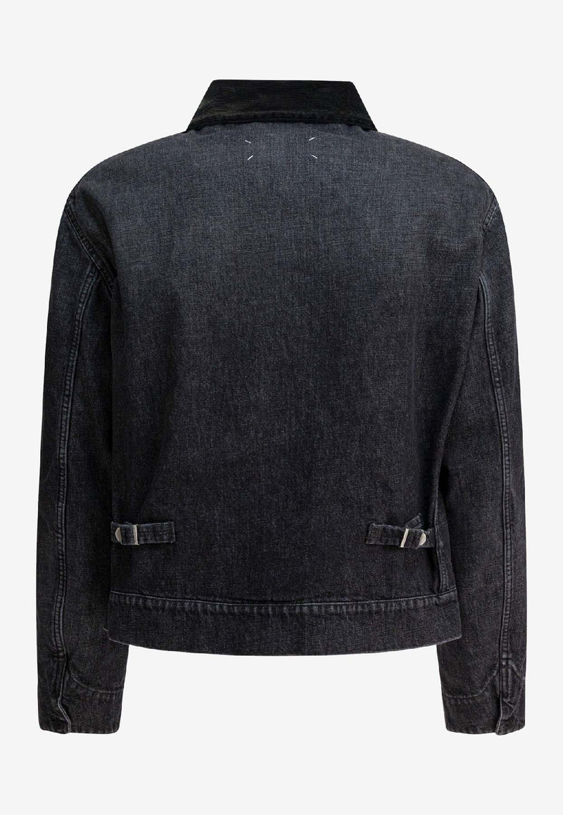 Maison Margiela Zip-Up Denim Jacket Black S67AM0107M30036962_dd4ccd53-3079-4998-93f2-22391c223727