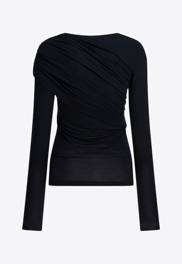 Isabel Marant Etoile Dressi Long-Sleeved Top Black 25AHT0656FAC3K01E01BK_ef5eb9ad-8a81-43d7-99b1-bef2731b28ff