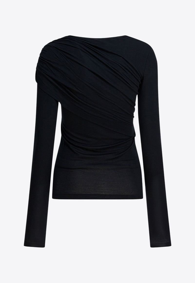 Isabel Marant Etoile Dressi Long-Sleeved Top Black 25AHT0656FAC3K01E01BK_ef5eb9ad-8a81-43d7-99b1-bef2731b28ff