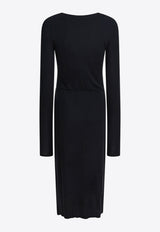 Isabel Marant Etoile Jelina Draped Midi Dress  Black 25ARO0349FBC3K01E01BK_347a3c22-a54d-4ce3-bc6d-2371d776270b