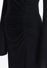 Isabel Marant Etoile Jelina Draped Midi Dress  Black 25ARO0349FBC3K01E01BK_347a3c22-a54d-4ce3-bc6d-2371d776270b