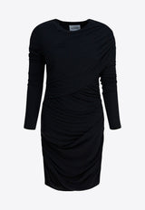 Isabel Marant Etoile Denise Draped Mini Dress Black 25ARO0842FAC3K01E01BK_ee1f2d94-cd53-49e1-bee7-b1669c1cdef0