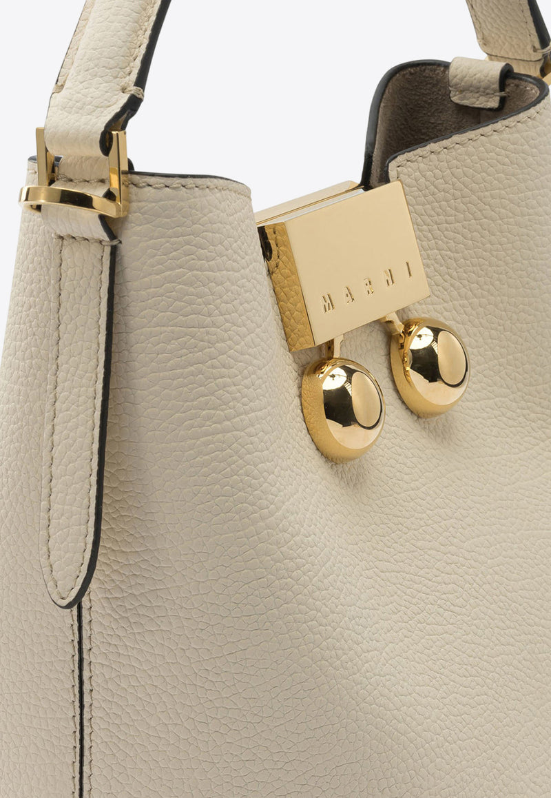 Marni Trunkaroo Leather Bucket Bag Light Beige SCMP0081U0P818500W12_7262d6c3-6751-4e10-8e15-a9fe857bef84