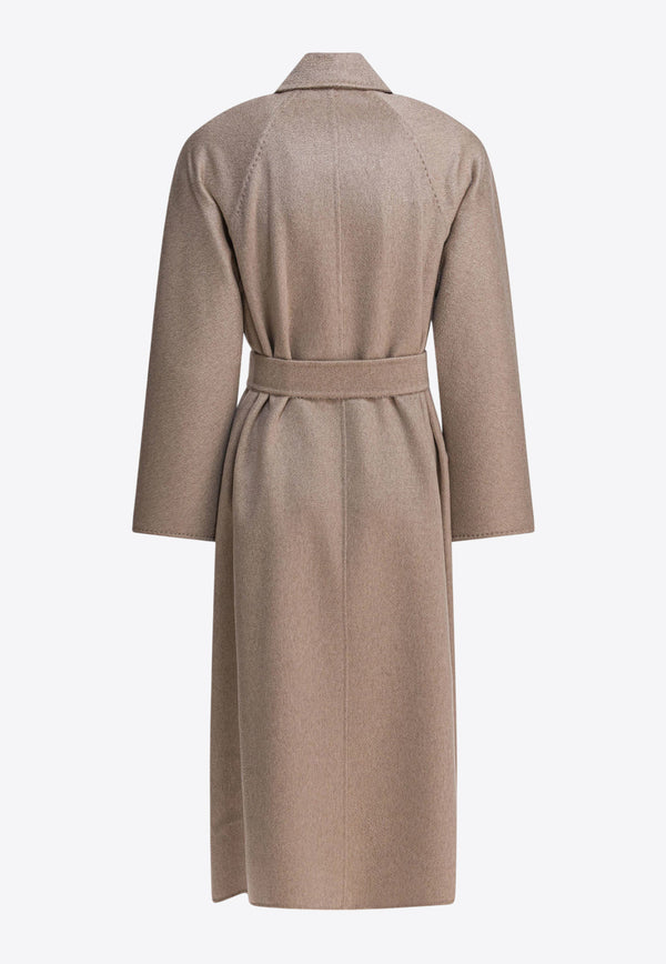 Max Mara Ludmilla Icon Belted Long Coat Beige 2521016051LUDMILLA032_82534