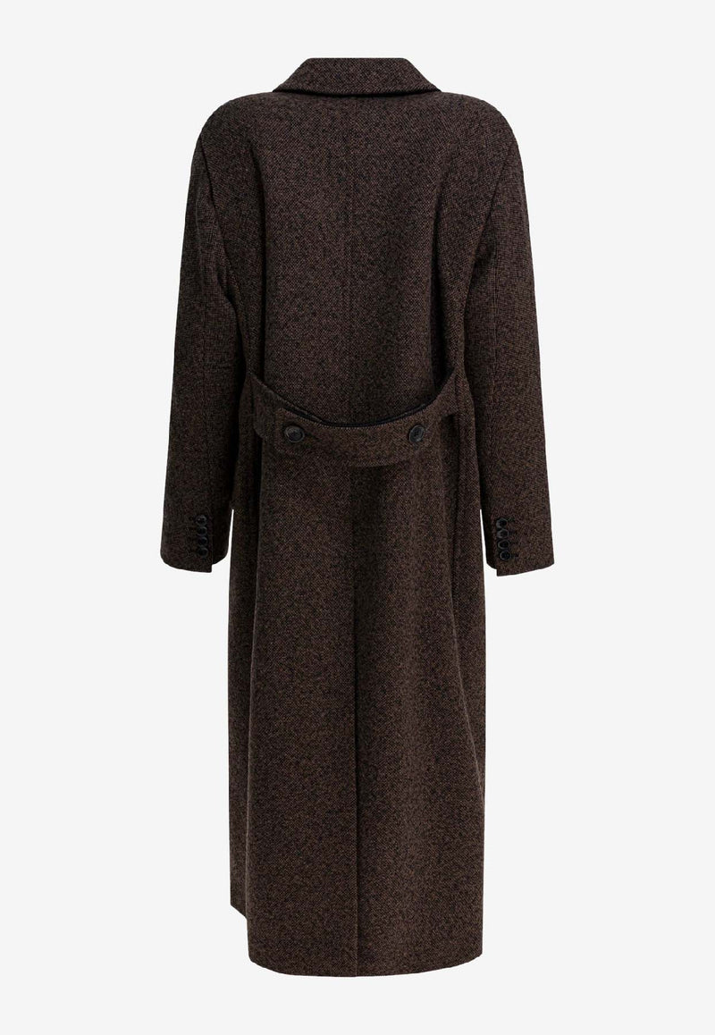 Max Mara Arco Double-Breasted Buttoned Coat Black 2521016443ARCO1234003_10845706-ed20-42ca-bc88-7042a10c704f