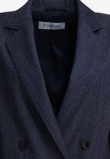Max Mara Locarno Denim-Effect Blazer Blue 2521046062LOCARNO048_1046acfb-aac3-4bd0-a6ae-981d2cc233a5