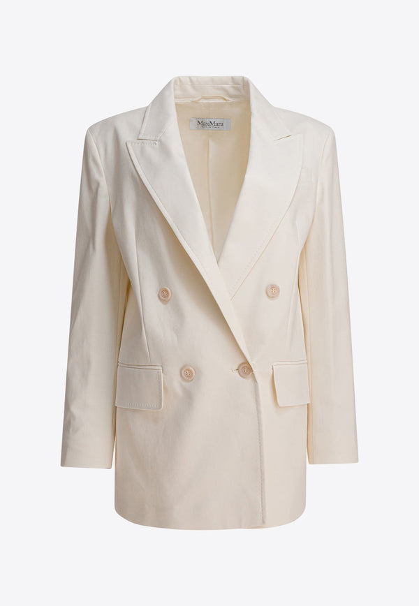 Max Mara Suez Olimpia Double-Breasted Blazer White 2521046071SUEZ005_82467