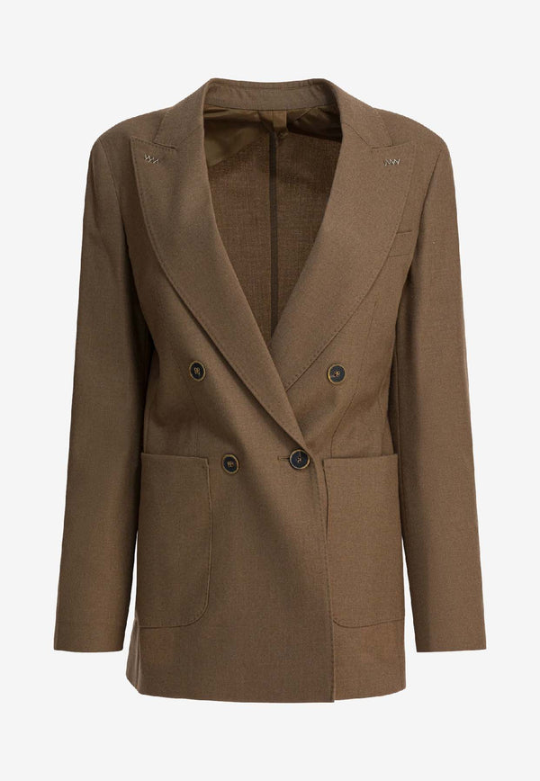 Max Mara Harald Cashmere Blazer Brown 2521046131HARALD005_6d740118-1ae5-4017-816a-2873cb88725b
