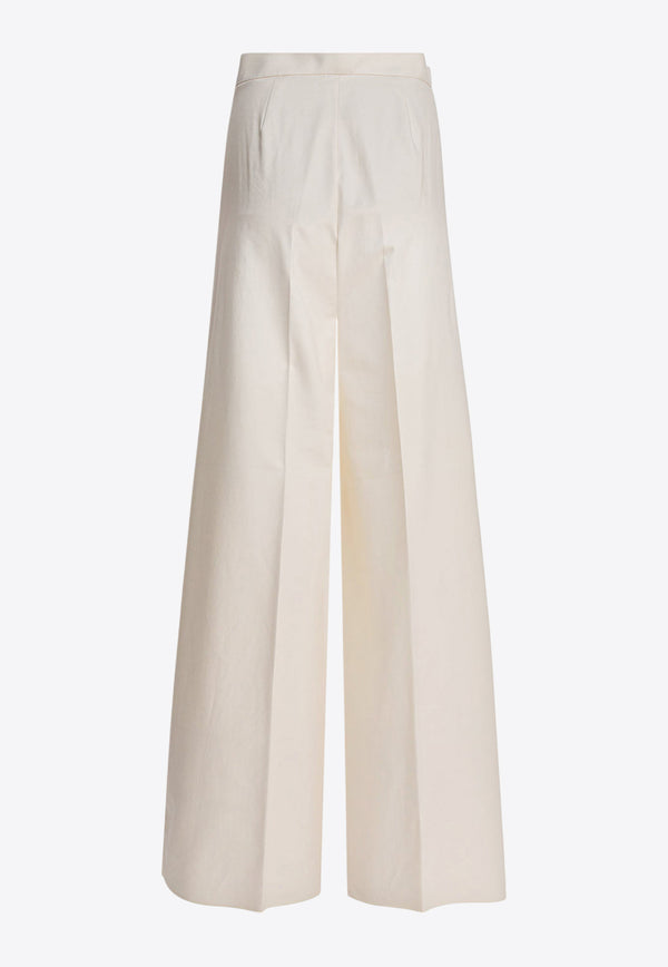 Max Mara Wide-Leg High-Rise Pants White 2521136011FINISH005_ace599f2-f9f5-4289-9a45-adfe8d1d8c71