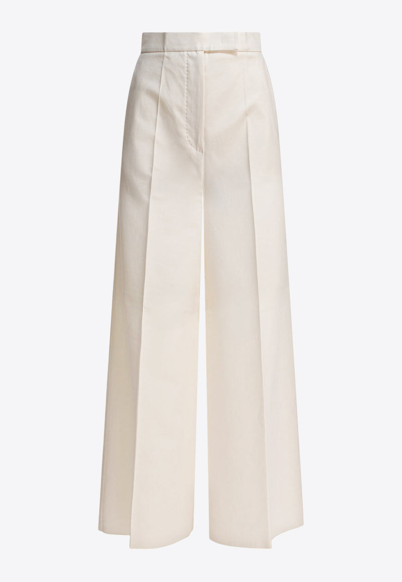 Max Mara Wide-Leg High-Rise Pants White 2521136011FINISH005_ace599f2-f9f5-4289-9a45-adfe8d1d8c71