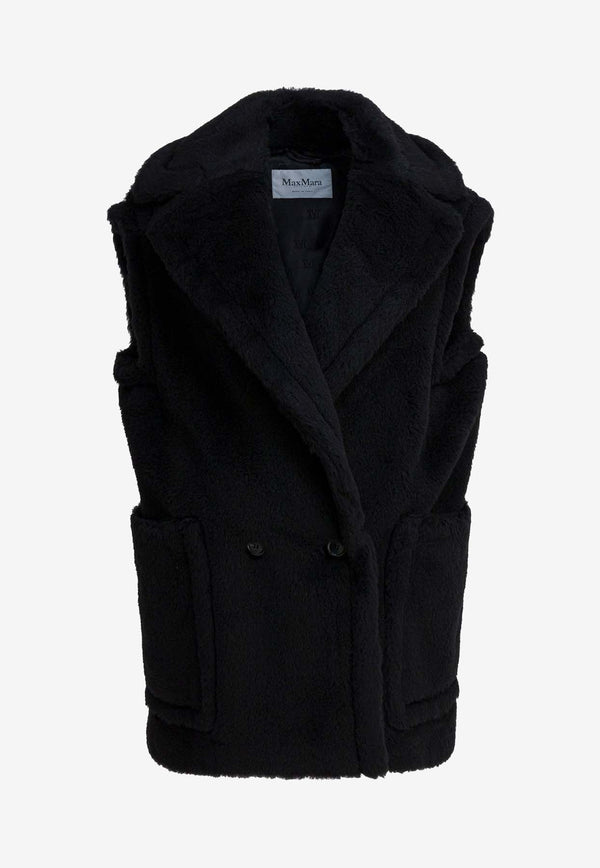 Max Mara Bormida Double-Breasted Teddy Vest Black 2521276253BORMIDA1234008_51ed8c7f-aaf6-4cea-ab48-7c55a5155447