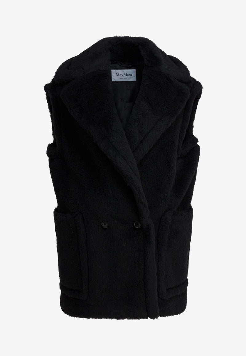Max Mara Bormida Double-Breasted Teddy Vest Black 2521276253BORMIDA1234008_51ed8c7f-aaf6-4cea-ab48-7c55a5155447