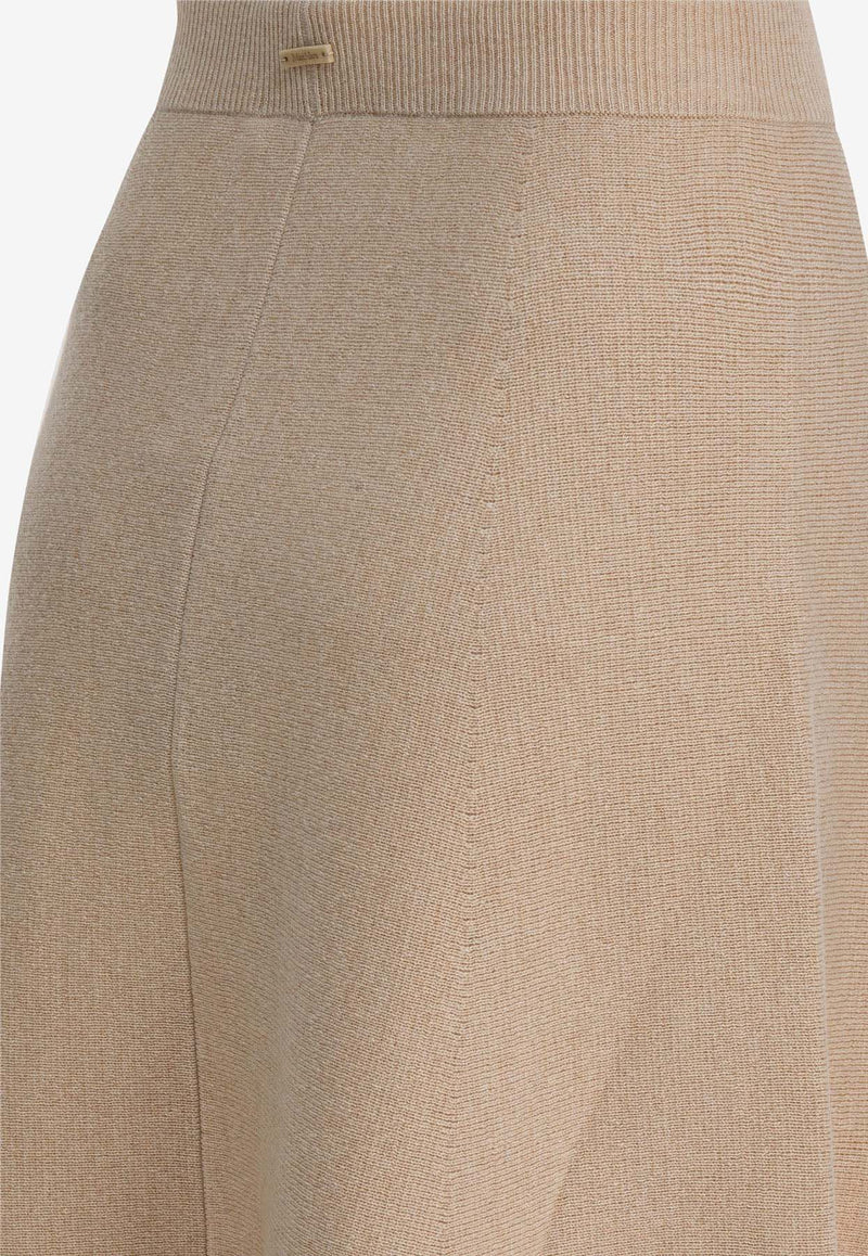 Max Mara Giberna Wool-Blend Flared Skirt  Beige 2521306022GIBERNA006_b67b5d34-f328-4efb-9104-5de11e732ece