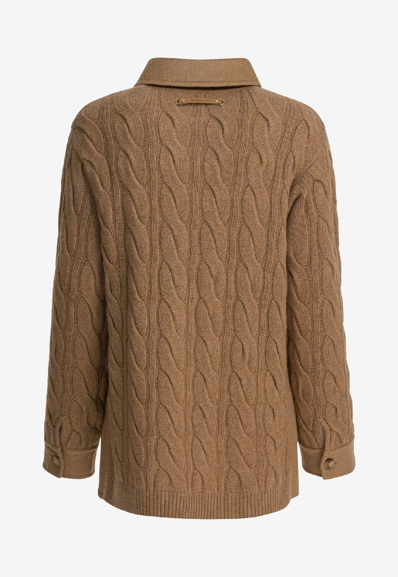 Max Mara Tacco Buttoned Wool Coat Camel 2521316012TACCO001_5d750ee0-653f-4e36-98ed-246ed78678ff