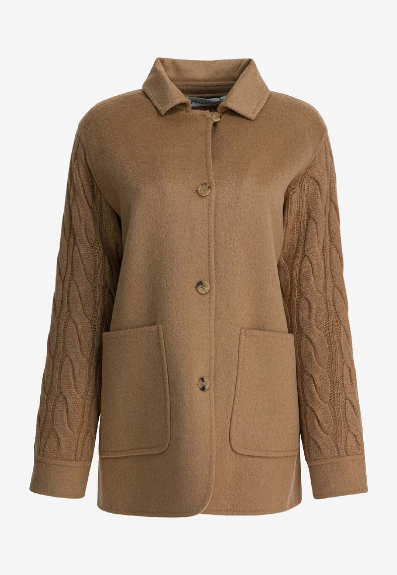 Max Mara Tacco Buttoned Wool Coat Camel 2521316012TACCO001_5d750ee0-653f-4e36-98ed-246ed78678ff