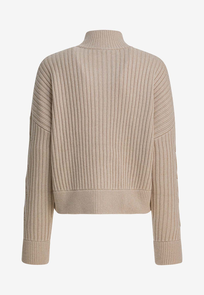 Max Mara Afelio Wool-Blend Cardigan  Beige 2521346032AFELIO006_1f17b9da-20e8-4595-876f-e663abc0d3d6