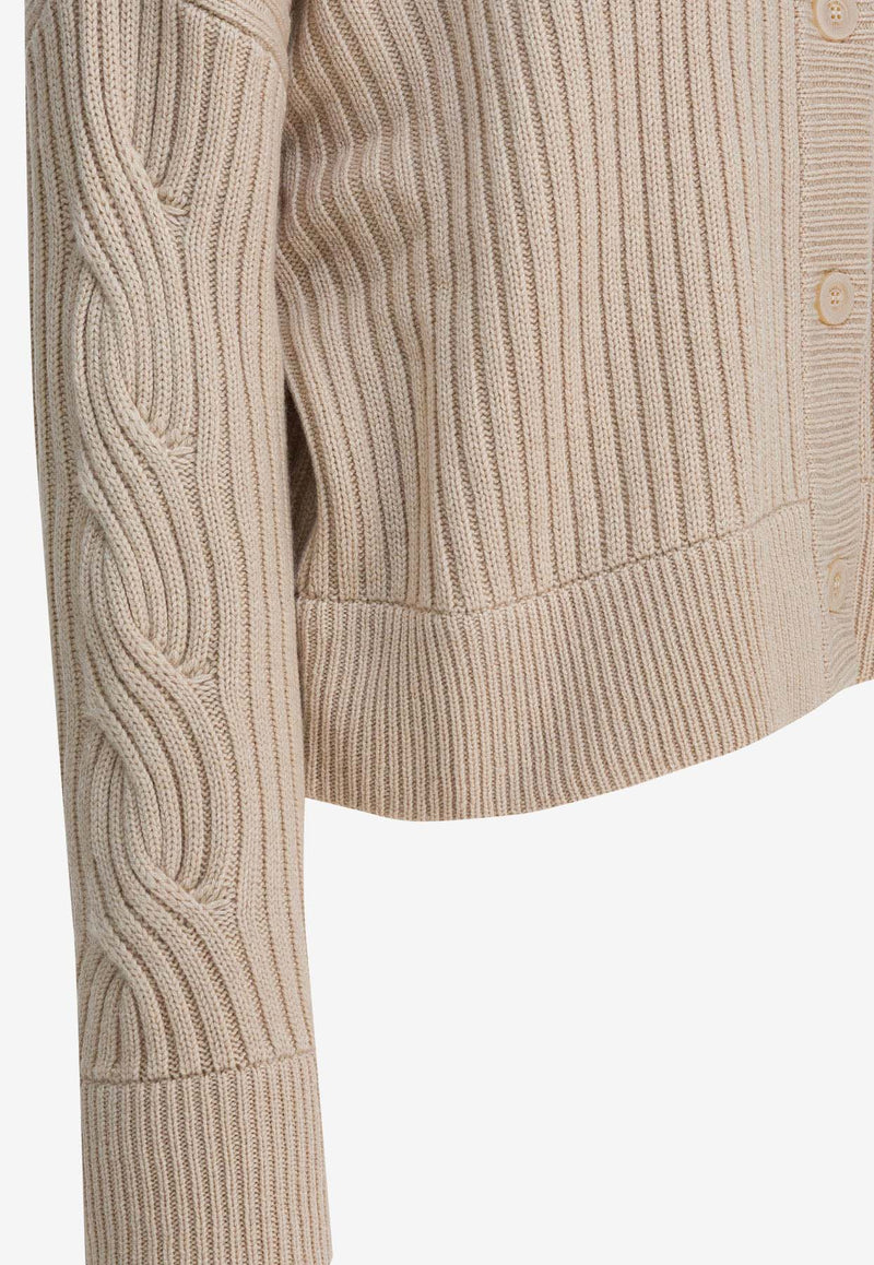 Max Mara Afelio Wool-Blend Cardigan  Beige 2521346032AFELIO006_1f17b9da-20e8-4595-876f-e663abc0d3d6