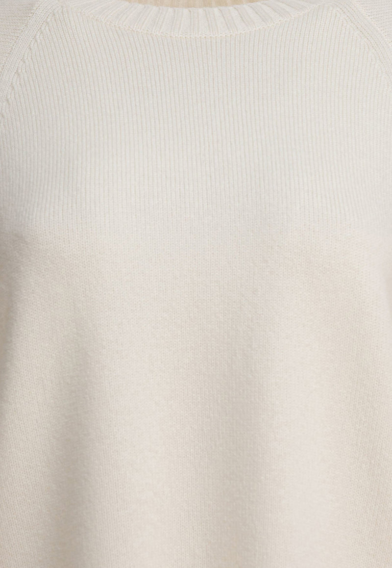 Max Mara Ampex Oversized Wool Blend Sweater Cream 2521366021AMPEX001_82878