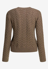 Max Mara Ramis Knitted Cashmere Sweater Brown 2521366032ARAMIS002_85a87fef-1b25-4206-bc47-864f3984460e