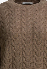 Max Mara Ramis Knitted Cashmere Sweater Brown 2521366032ARAMIS002_85a87fef-1b25-4206-bc47-864f3984460e