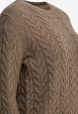 Max Mara Ramis Knitted Cashmere Sweater Brown 2521366032ARAMIS002_85a87fef-1b25-4206-bc47-864f3984460e