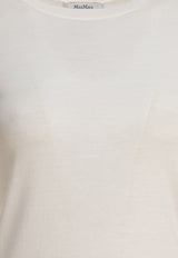 Max Mara Gerico Wool Knit Top White 2521366161GERICO001_82858