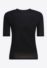 Max Mara Gerico Wool Knit Top Black 2521366161GERICO002_82851