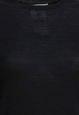 Max Mara Gerico Wool Knit Top Black 2521366161GERICO002_82851