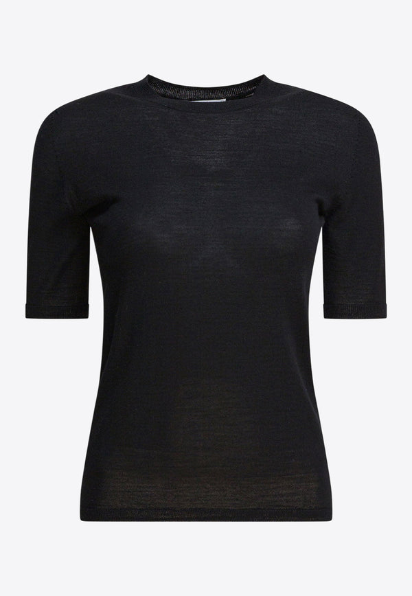 Max Mara Gerico Wool Knit Top Black 2521366161GERICO002_82851