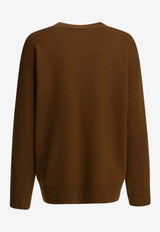 Max Mara Fido 1951 Knitted Wool Sweater Brown 2521366212FIDO015_68e1a8b9-9ba4-453c-b1eb-874e5ad9861a