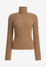 Max Mara Aral Cashmere-Blend High-Neck Sweater Beige 2521366293ARAL1234003_613e08a5-5c48-4ae4-9bba-19feeb5bcde4