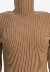 Max Mara Aral Cashmere-Blend High-Neck Sweater Beige 2521366293ARAL1234003_613e08a5-5c48-4ae4-9bba-19feeb5bcde4