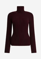 Max Mara Aral Cashmere-Blend High-Neck Sweater Red 2521366293ARAL1234012_f7b0a78d-8780-41e7-89e6-348da2fca55a