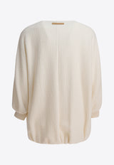 Max Mara Cirino Zip-Up Wool Blend Jacket White 2521916061CIRINO001_82498