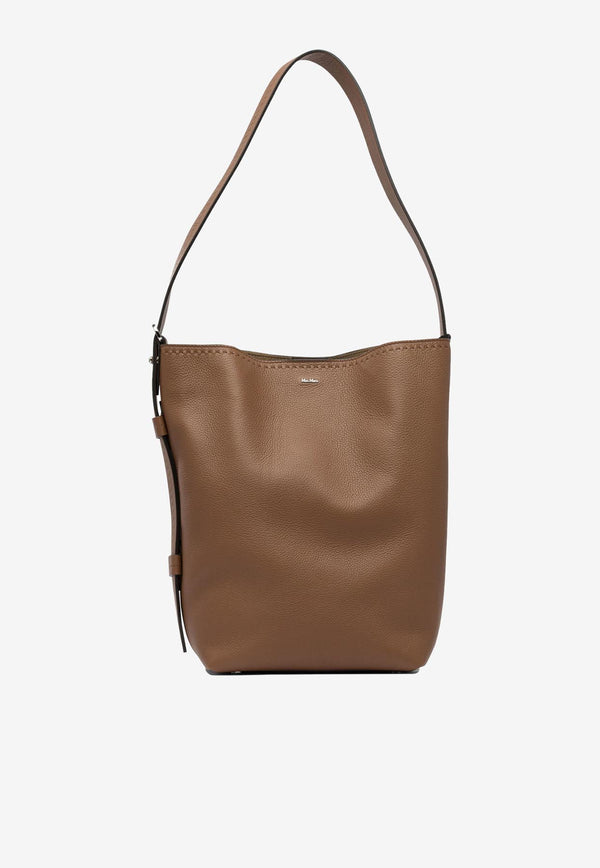 Max Mara Small Archetipo Leather Shoulder Bag Brown 2524516021ARCHETIPO1SV2001_1214e3da-7cb5-48a5-8f71-144e650d1103