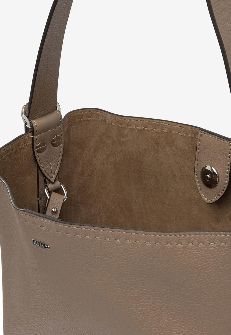 Max Mara Small Archetipo Leather Shoulder Bag Beige 2524516021ARCHETIPO1SV2002_b55ec447-a988-4e4e-970c-0ffdf1310fa6