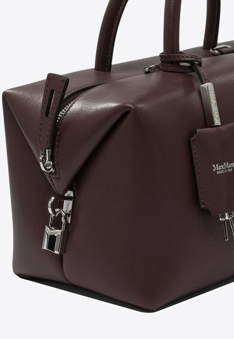 Max Mara Medium Leather Top Handle Bag Bordeaux 2524516121HOLDALLM021_d4b65544-fcc2-4e16-92ba-c6977be25e1e