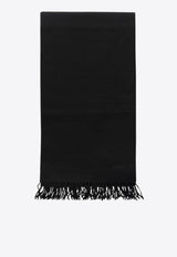 Max Mara Monogram Embroidered Cashmere Scarf Black 2524546342TARTAN004_9a2d378b-fe45-485c-9236-7cc98170549a