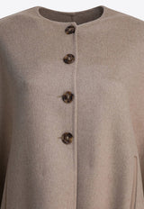 Max Mara Moriana Cashmere Long Cape Beige 2524736101MORIANA032_ddbf097b-f82e-414d-8037-6f32f12be07a